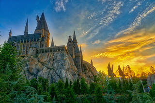 Hogwarts Castle Sunset