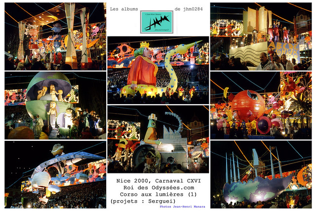 JHM-Multiple - Nice 2000, Carnaval CXVI, Roi des Odyssées.com (Serguei) Corso aux lumières (1)