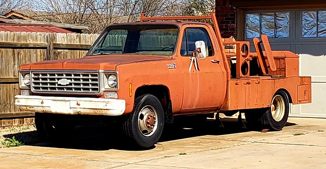 Rusty Chevy work truck