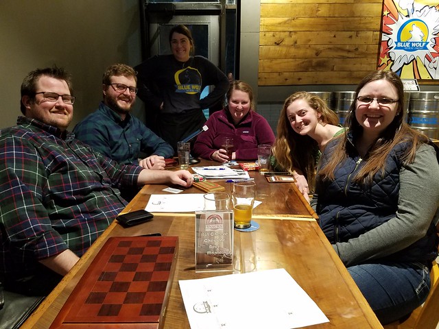 Thursday, January 31, Blue Wolf Brewing Co - Third Place: 2nd Week Anniversary (43.5 points)