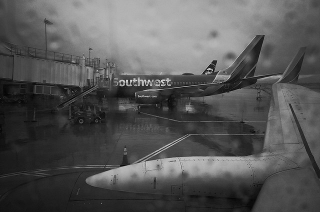departure in rain