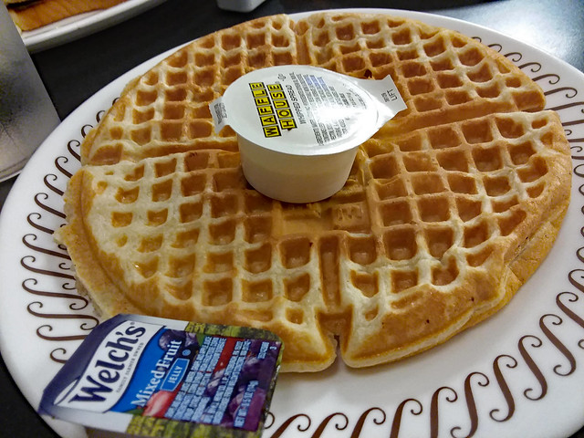 Waffle And Welch's Jelly.