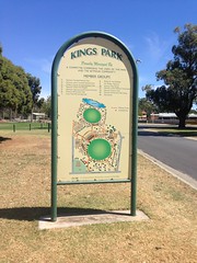 Kings Park sign, Seymour
