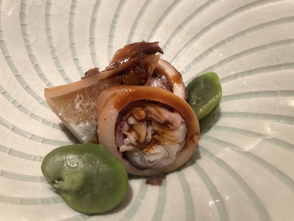 Japanese Boiled Squid @Sushi-Shin, Tokyo
