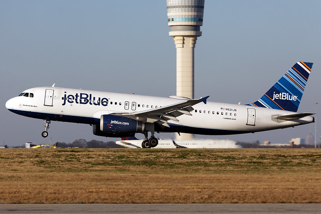N621JB - Airbus A320-232 - jetBlue - KATL - jan 2019