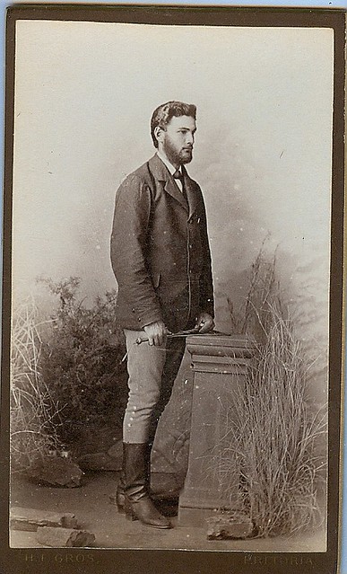 Man standing with a tool in hand cdv