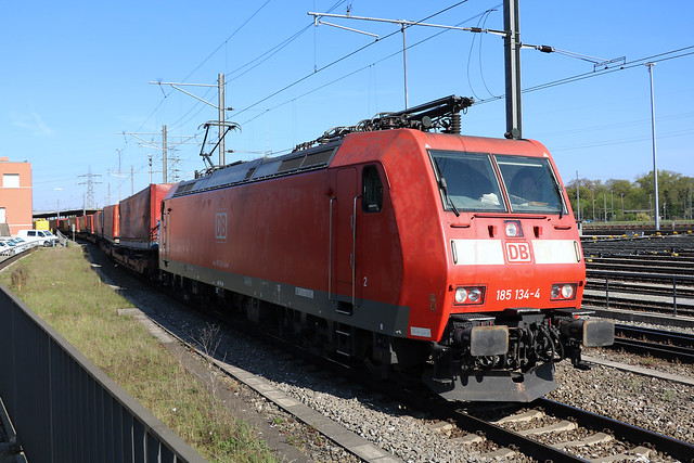 Class 185 Deutsche Bahn 134-4. Muttenz, April 19. 2018