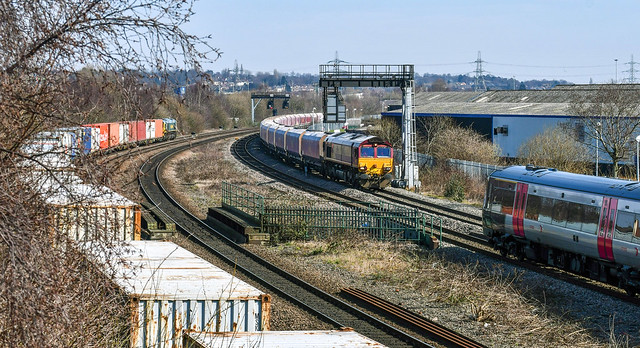 66051 at Saltley Viaduct
