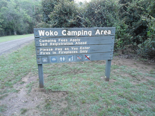 wokonationalpark australia nsw newsouthwales campingarea sign