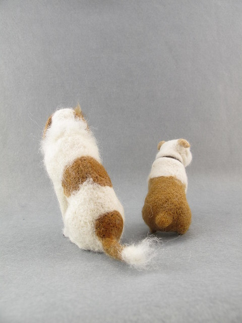 My new needle felted dogs.