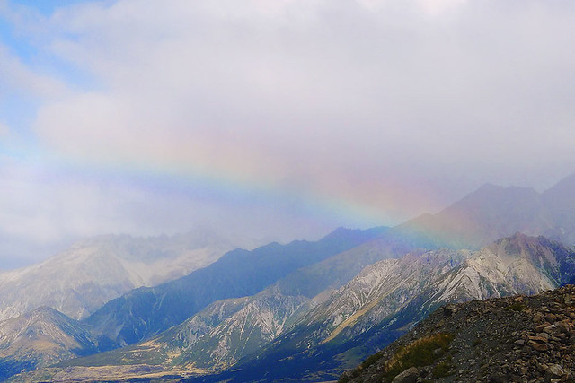 Tasman Valley rainbow