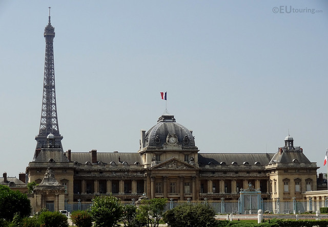 Eiffel behind Ecole Militaire