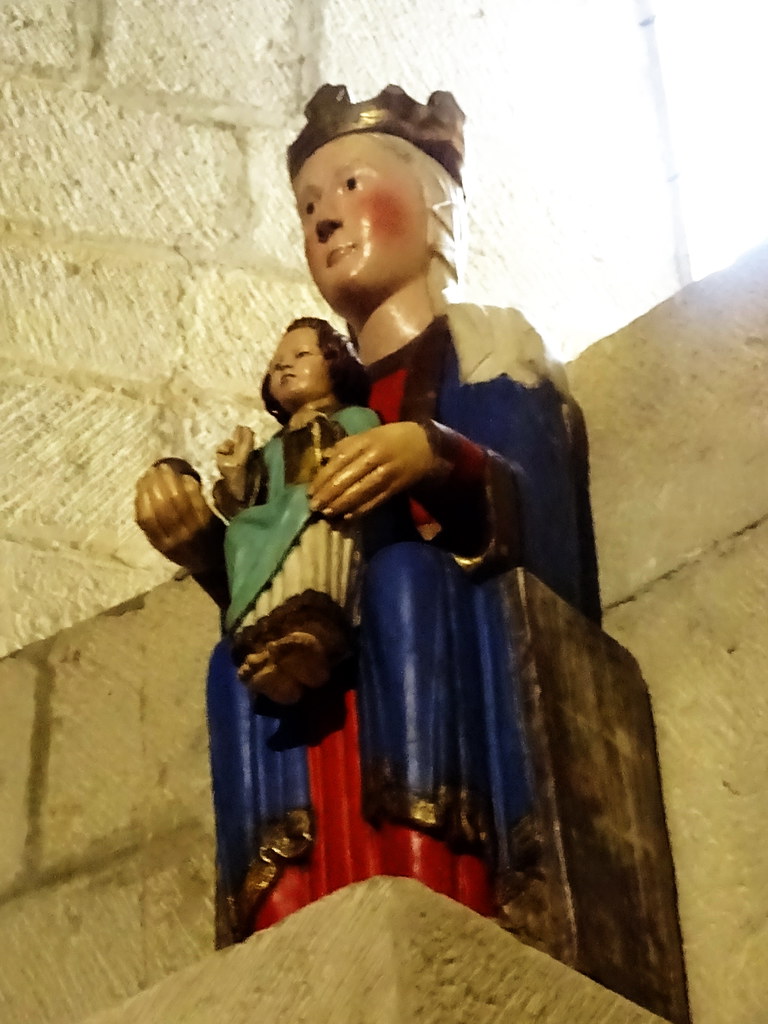 altar mayor talla imagen Virgen y el Niño interior Iglesia… | Flickr