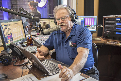 Big D on the air Day 2 of our Spring Membership Drive - 3.15.18. Photo by Marc PoKempner.e