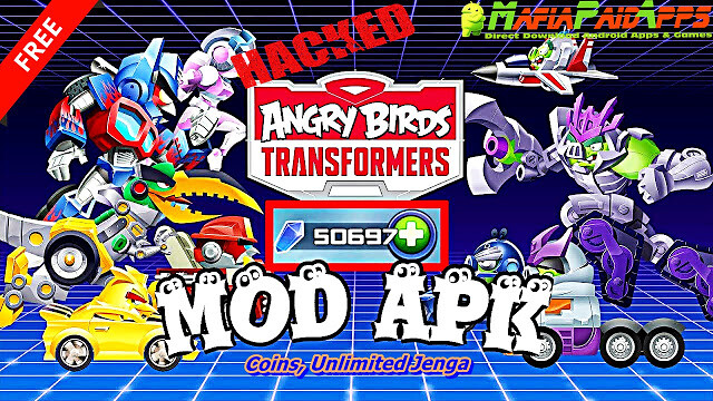 Angry Birds Transformers Apk + Mod (Coins, Unlimited Jenga) + Data for Android