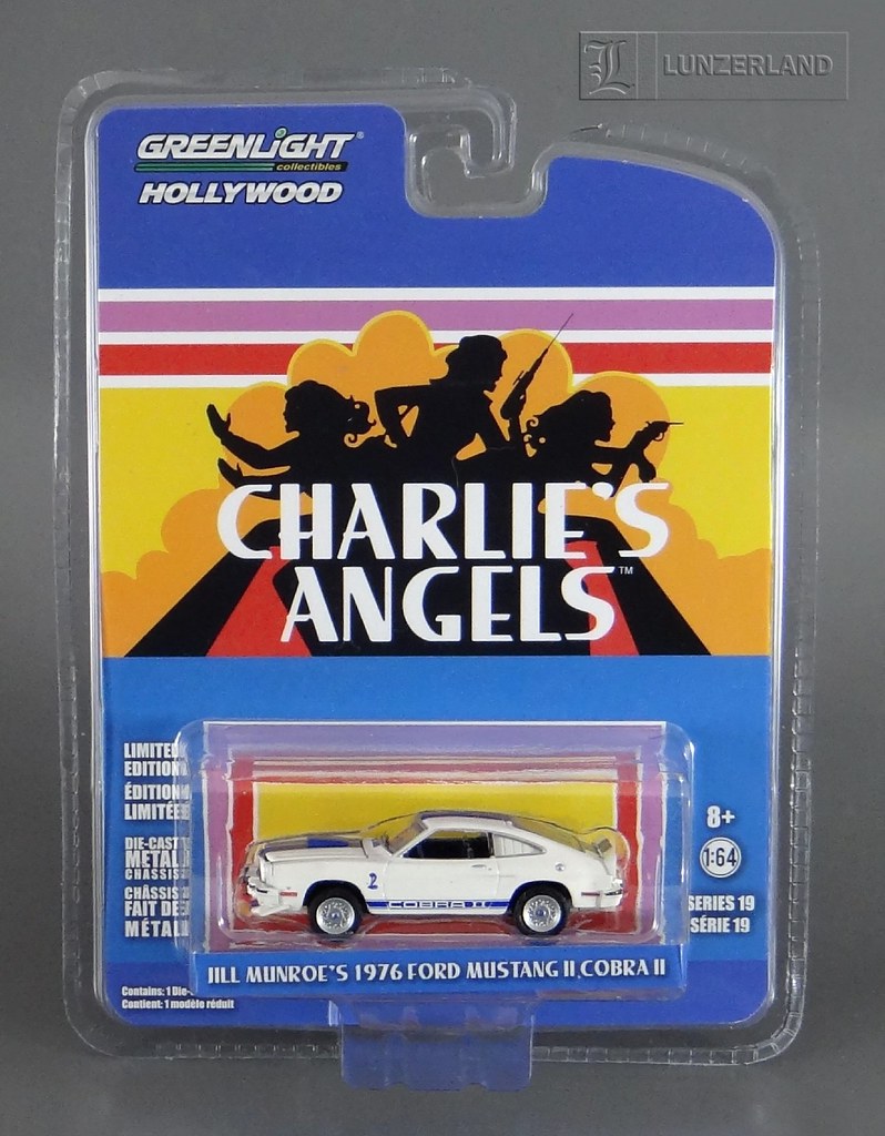 Greenlight 1:64 CHARLIE'S ANGELS Jill Munroe'S 1976 Ford Mustang II Cobra II 