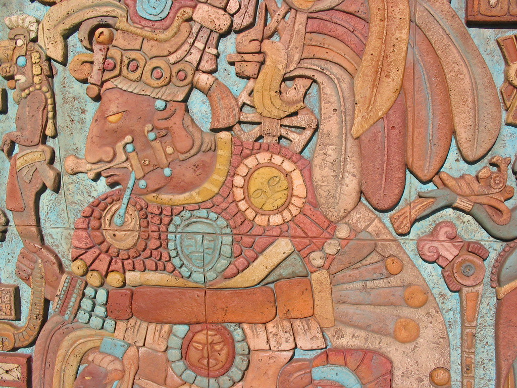 Arte azteca | Pared de la piramide de Mexico en Epcot Center… | infelix ...