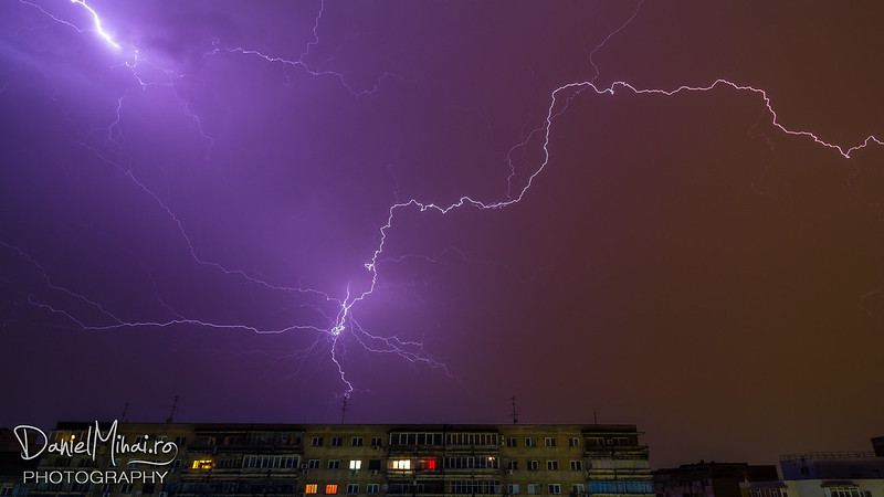 Thunderstorm in Bucharest by Daniel Mihai
