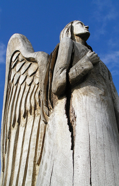 wood carving - angel