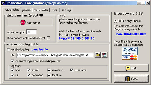 browseamp - winamp mp3 controller | by LiquidIce629