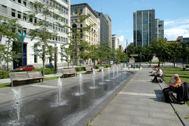 Square Victoria Water Fountain
