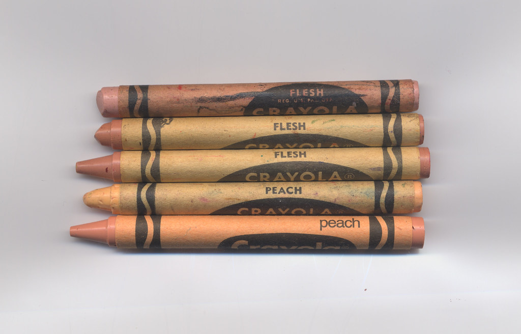 Flesh Crayons, The Flesh Crayola crayon became Peach in 196…