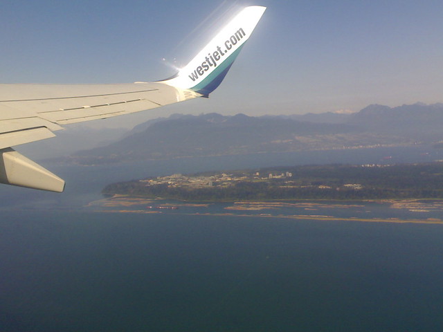 View of UBC From a WestJet Plane