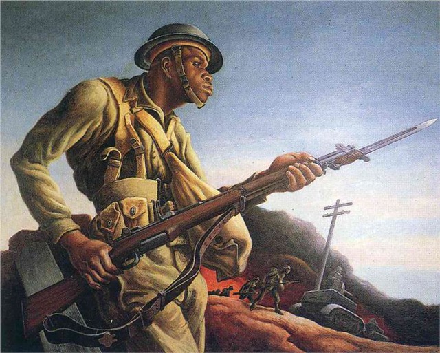 Negro Soldier by Thomas Hart Benton | 1942