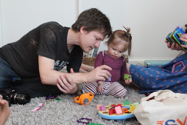 Josh playing with Alice