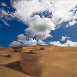 Clouds and sand