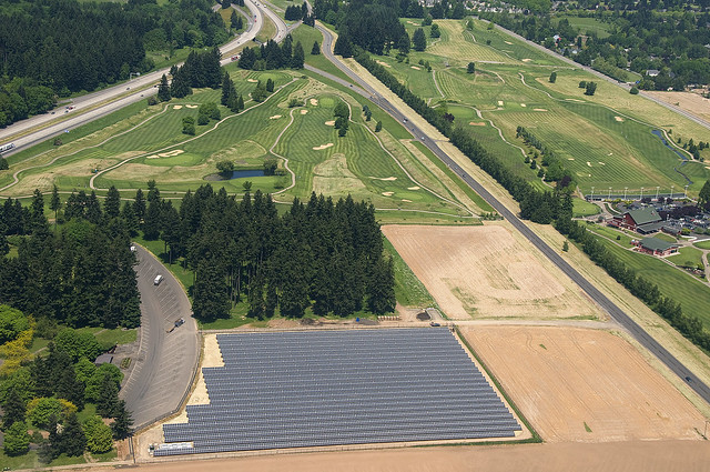 Baldock Solar Highway aerial 1