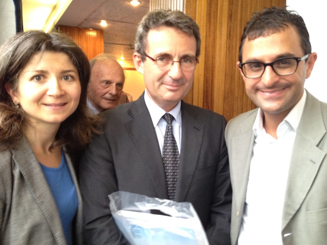 Réunion sur l'Union Européenne avec Jean-Christophe Fromantin (député maire de Neuilly), Emilie Quintin et Arash Derambarsh
