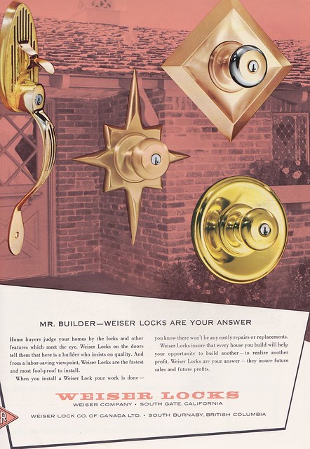 Weiser Locks Ad 1958