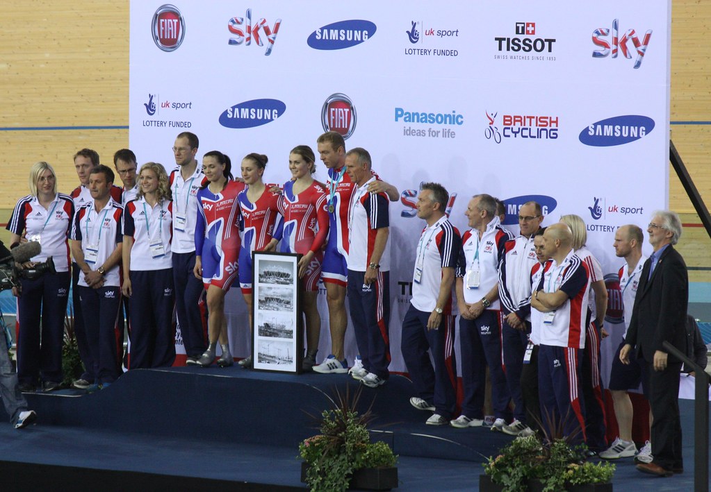 British Track Cycling team and Support Crew