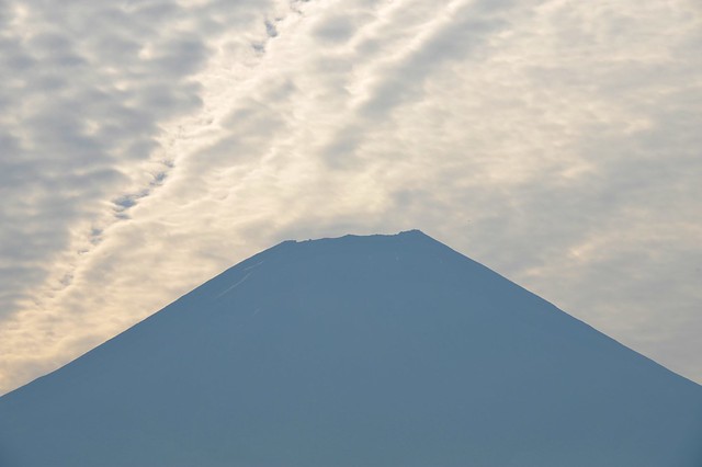 Mt Fuji in white