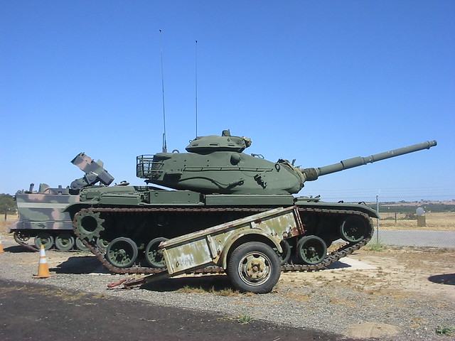 M-60A3 Tank, with M-901 ITV in background