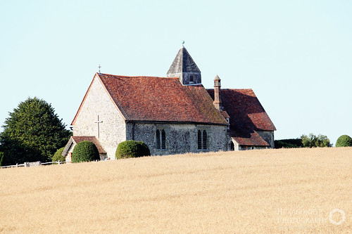 Standing alone amid the fields of Old Idsworth is the little Chapel of St Hubert, Patron saint of hunters.