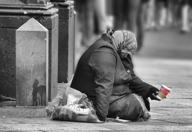 Beggar in Cologne