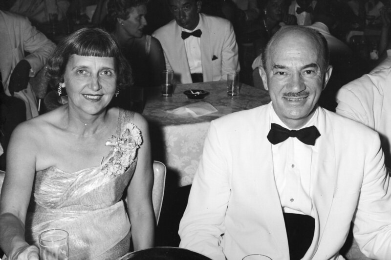 Governor Richard Lowe, 1956 – 1959, and his wife Emmy Lou at a gala. Governor's Office Collection, courtesy of the Micronesian Area Research Center (MARC).