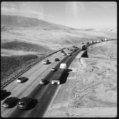 california road ca usa june train tracy noflash freeway commute interstate livermore trucking 2012 iphone eastbound 580 daveparker iphone365 hipstamatic jamesmlens rockbw11film