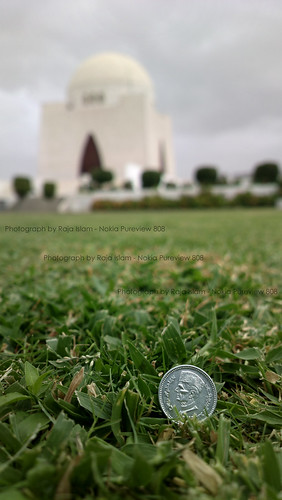 camera pakistan green monument grass mobile one 1 nokia coin phone great ali mausoleum leader re karachi rs baba quaid muhammad jinnah mazar 808 rupee mazarequaid pureview
