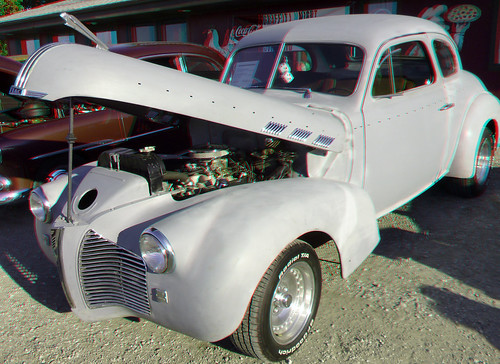 stereoscopic stereophoto 3d anaglyph iowa stereo carshow onawa redcyan 3dimages 3dphoto 3dphotos 3dpictures stereopicture graffitinights