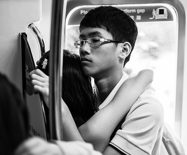 Lovers on the train
