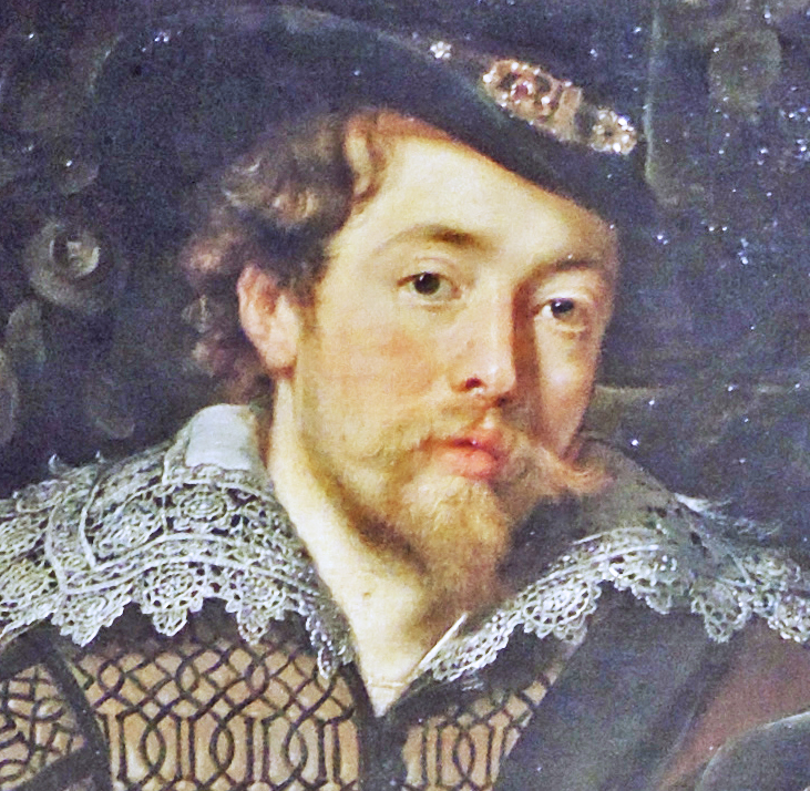 Rubens - Self-portrait (detail from the honeysuckle bower) [1609]