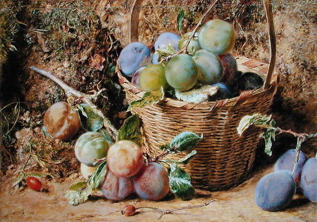 William Henry Hunt ‘Plums' 19th century watercolor