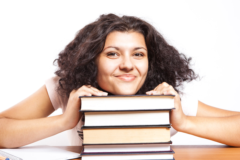 Student | A university student with her head on her books gi… | Flickr