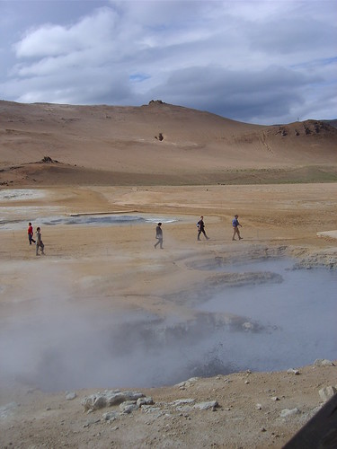 In Namaskard by Myvatn, a geothermal area with boiling mudpools. | by EGF 2013