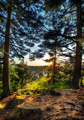 tree trees detail view landscape wide angle nature forest hdr canon eos 5d mark iii 3 mk mk3 test sunset sun set setting mountain stowe vermont usa wood woods peace peaceful quiet town small vantage perspective point rock rocks ray rays