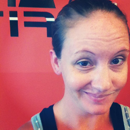 I'm super tired. And super not in the mood. But, I'm here. #atthegym #45milesinjuly | by Melissa Hillier