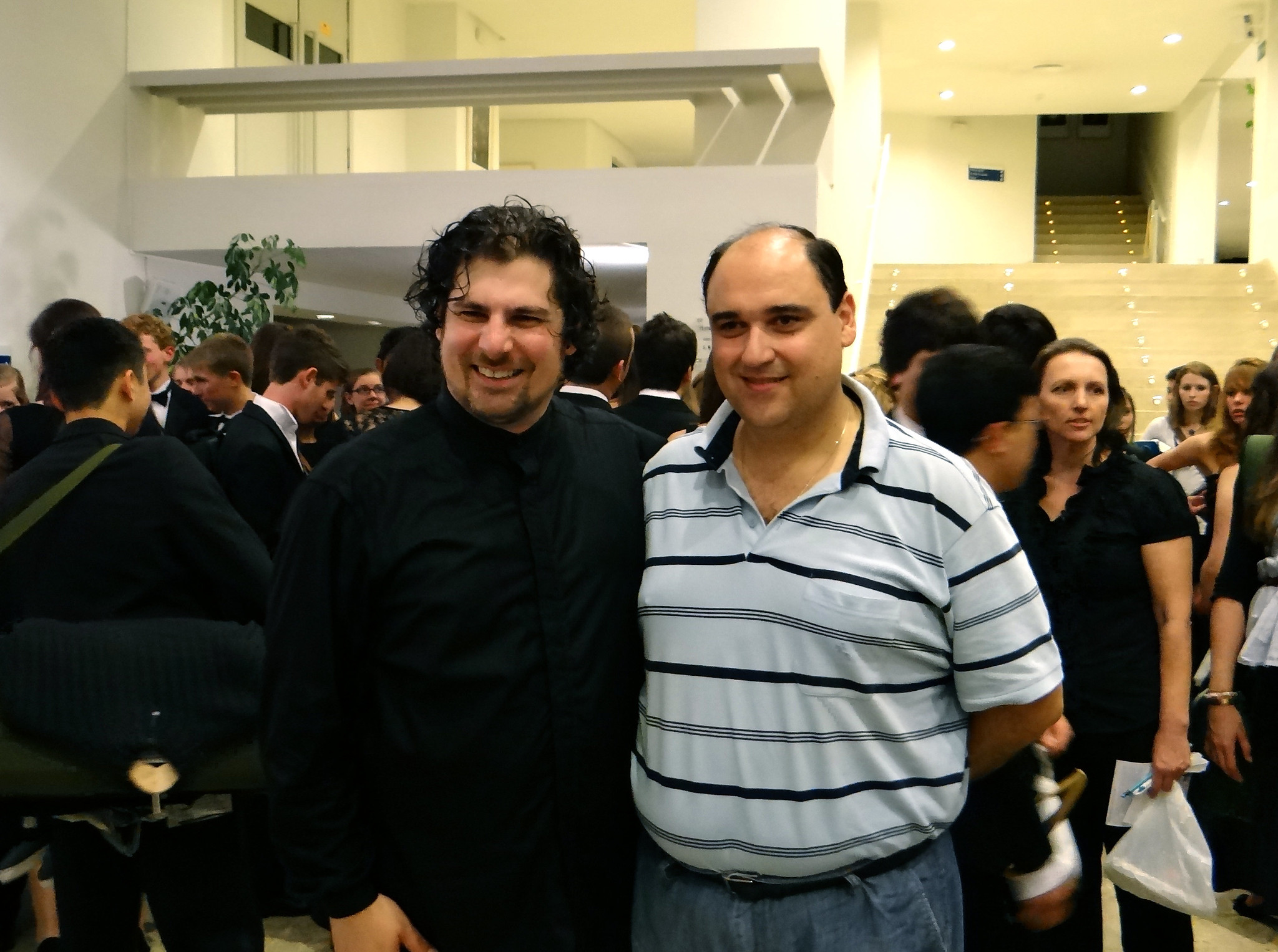 Maestro Tinkham with Maestro of Joven Orquesta